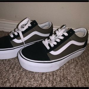 2-toned platform Vans!